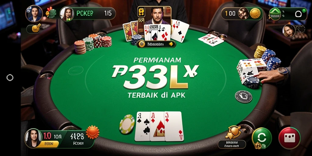 Screenshot menampilkan gameplay seru Poker di 33L.