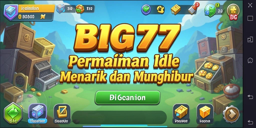 Tampilan gameplay menarik dengan karakter Idle yang beraksi.