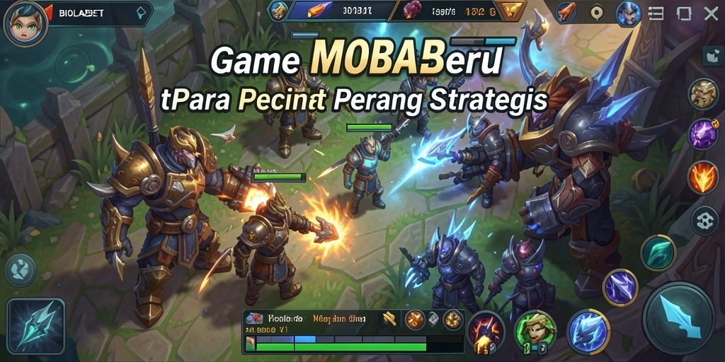 Screenshot gameplay MOBA yang menegangkan di BIOLABET.