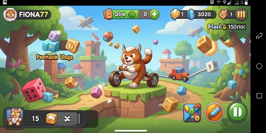 Tampilan gameplay FIONA77 dengan teka-teki seru.