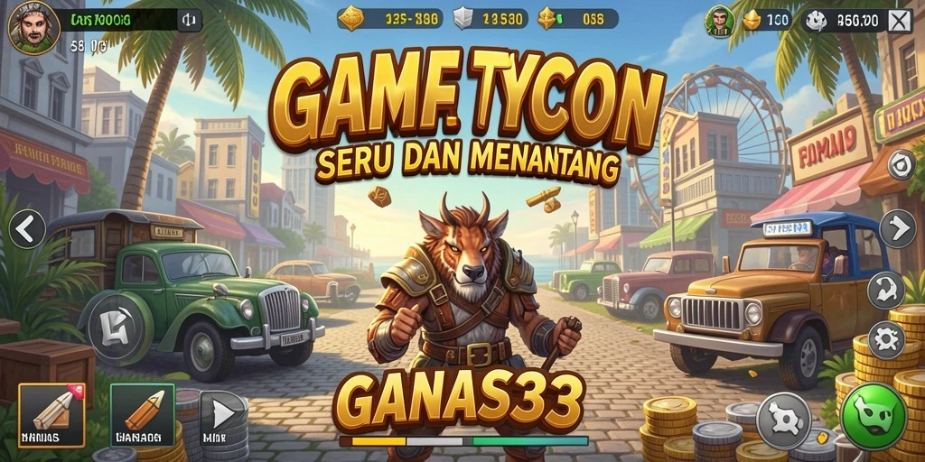 Tampilan menarik dari gameplay Tycoon di GANAS33.