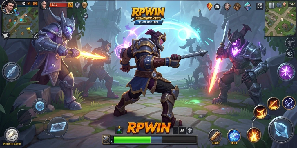 Tampilan menarik dari gameplay RPWIN di dunia ARPG.