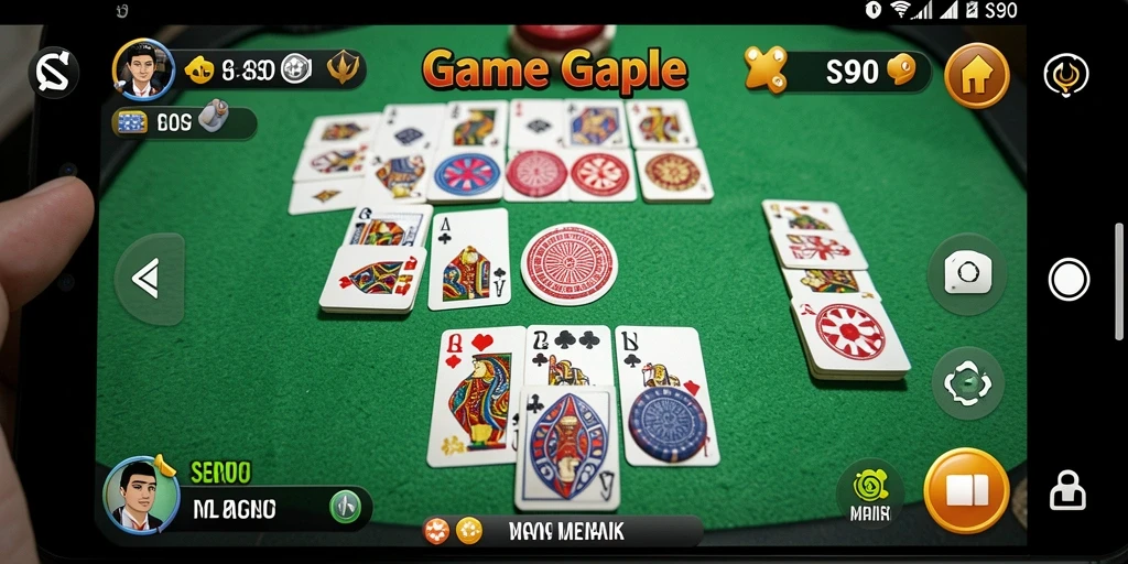 Screenshot gameplay S80 menampilkan suasana seru saat bermain Gaple.