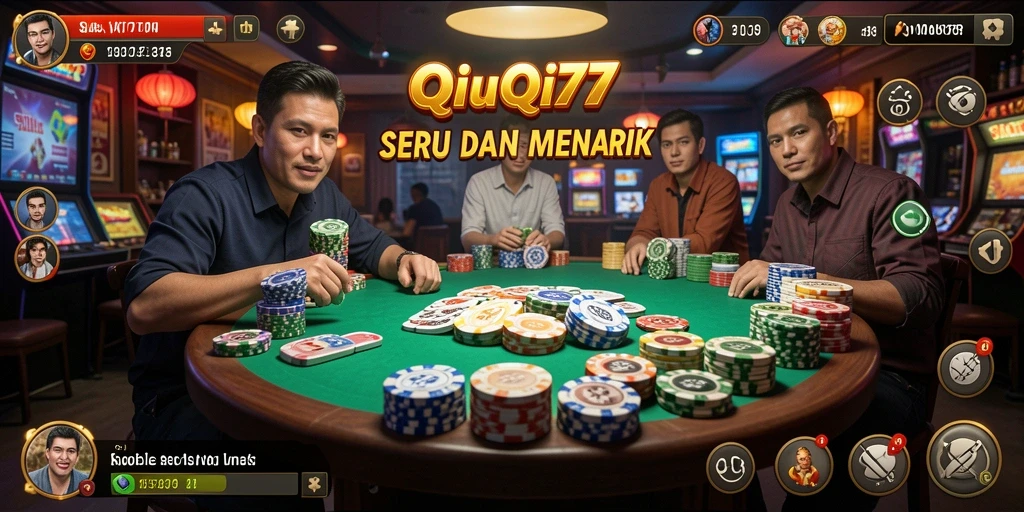 Screenshot gameplay SAKTI77 menunjukkan keasyikan permainan QiuQiu.