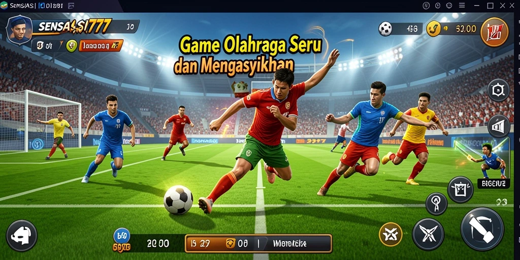 Screenshot utama SENSASI777 menampilkan aksi olahraga yang intens dan memukau.