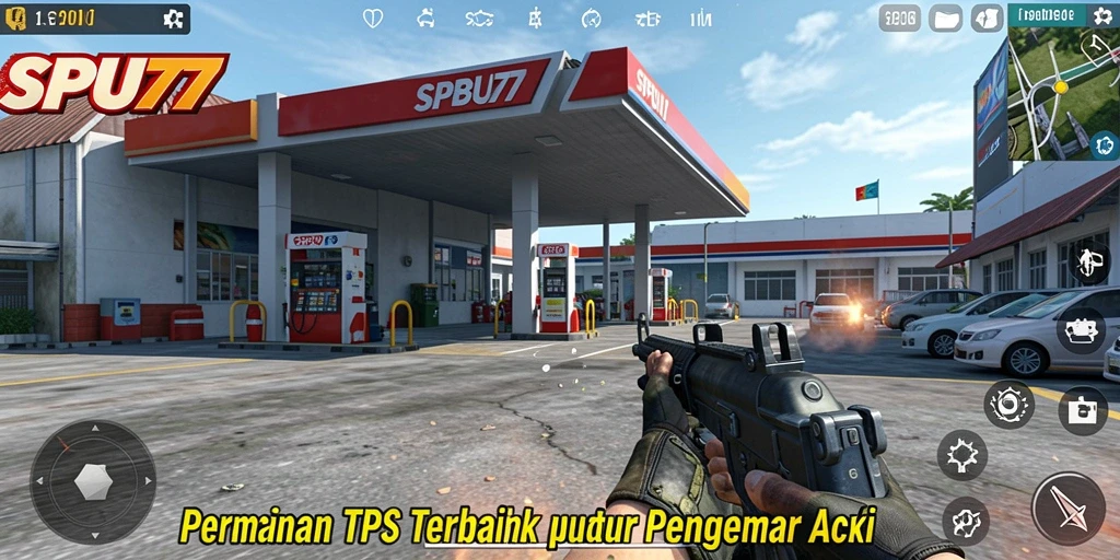 Tampilan seru gameplay SPBU77 dengan pertempuran yang mendebarkan.