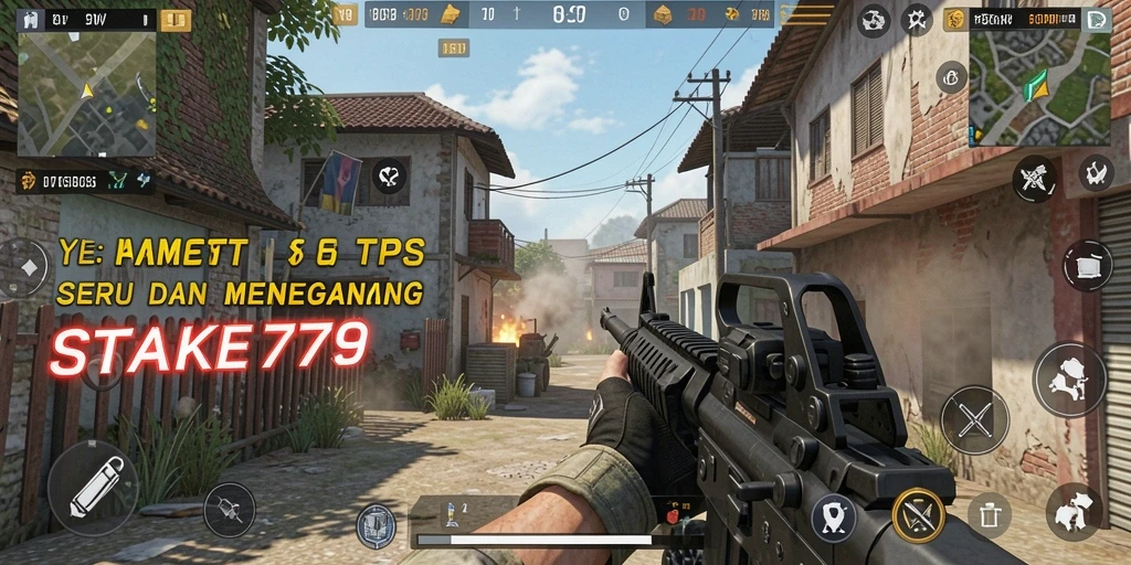 Tampilan gameplay menegangkan dalam game TPS STAKE779.
