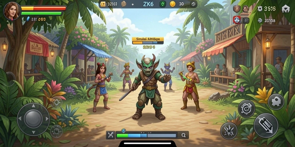 Tampilan gameplay ZK6 yang mendebarkan dan interaktif.