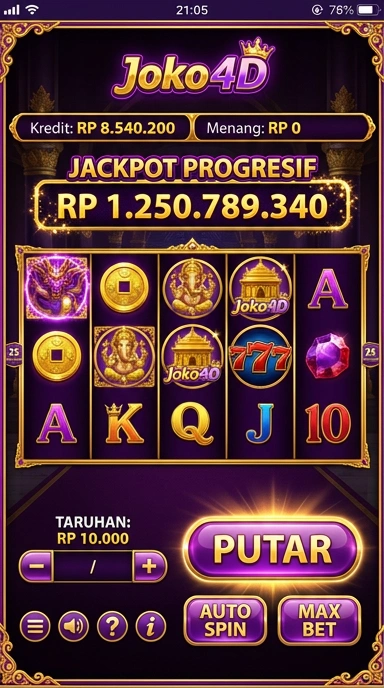 Tampilan utama aplikasi joko4d yang intuitif dan mudah diakses.